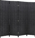 FDW Room Divider Wood Screen 4 Panel Folding Portable Partition Screens Wooden by FDW