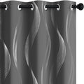 Deconovo Curtains for Living Room, Pattern Blackout Curtains 95 Inches Long | by Unknown