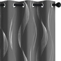 Deconovo Curtains for Living Room, Pattern Blackout Curtains 54 Inches Long | by Unknown