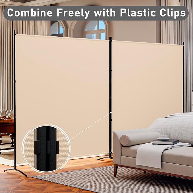 2 Panel Large Room Divider, Folding Privacy Screens - Image 5