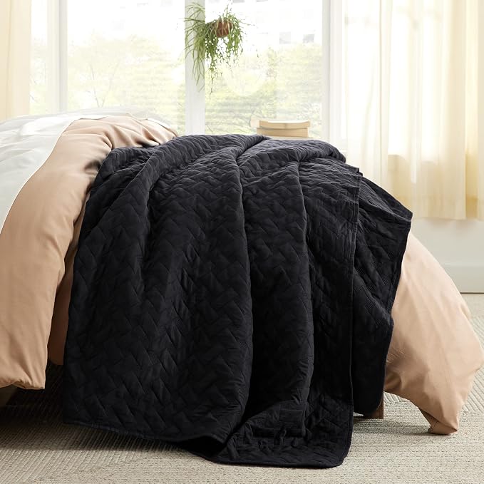 Bedsure Quilts Queen Size, Lightweight Comforter Set, Basket Weave, All-Season - Image 2