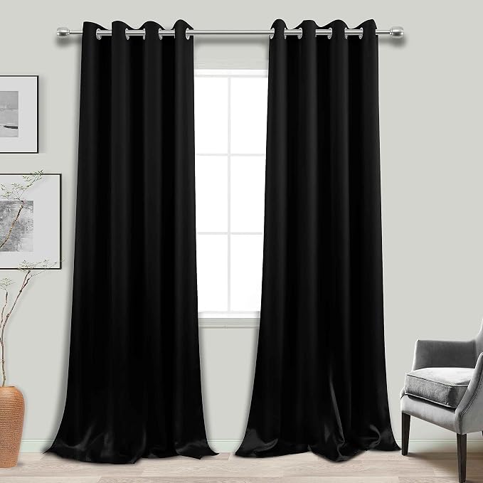 KOUFALL 132 Inch Blackout Curtains, 11FT High Ceiling Extra Long Grommet Drapes - Image 3