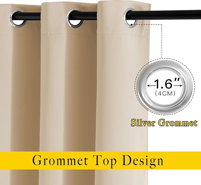 NICETOWN Blackout Draperies Curtains Panels - Image 2