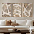 Large Framed Neutral Abstract Wall Art by Cuspin