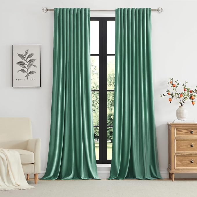 PRIMROSE Velvet Curtains 120 inch Long - Image 5