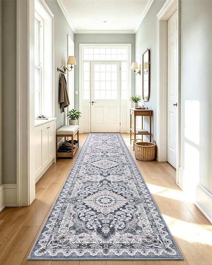 Macgace Washable Vintage Area Rug - Image 3