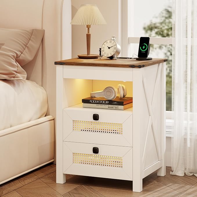 LED Bedside Table Set of 2 - Image 8