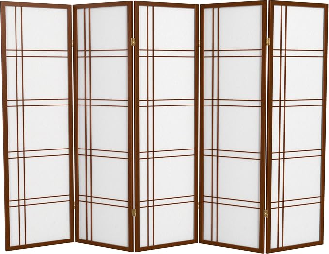 Red Lantern 5 ft. Tall Double Cross Shoji Screen by RedLantern
