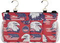 American Flag Bald Eagle Red Bedside Caddy by QwThum
