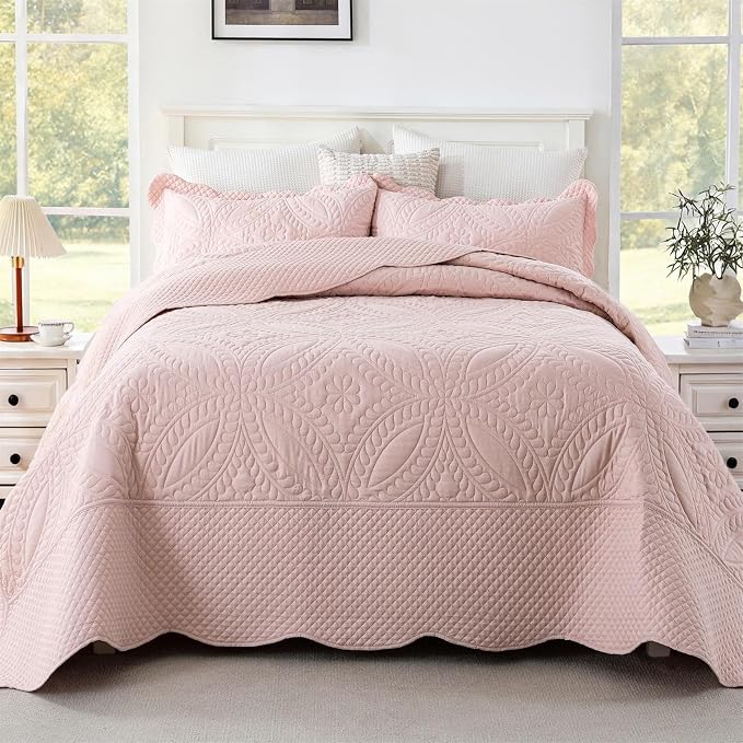 Cmfshape Oversize King Size Bedspread 120"x120", 3 Piece California King Quilt - Image 8