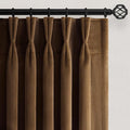 90 inches Long Dark Brown Velvet Blackout Curtains 2 Panels Elegant Luxury by Unknown