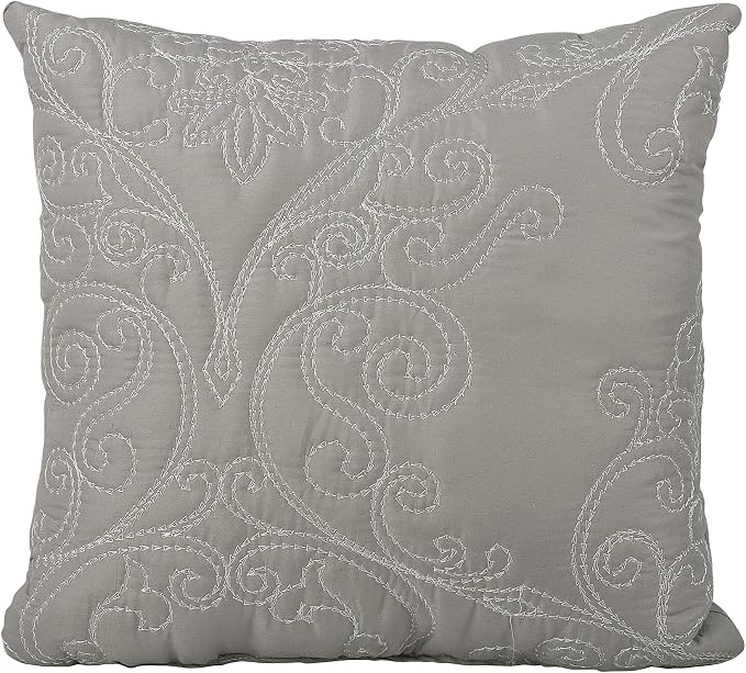 Home Soft Things Damask 4 Piece Bedspread Set, Scalloped Edge Reversible - Image 7