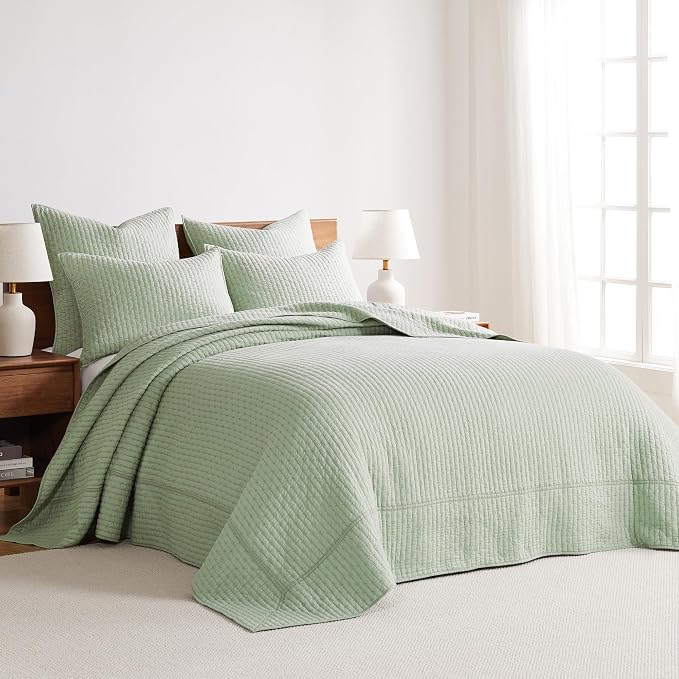 Levtex Home Cross Stitch Reversible King Bedspread Set - Image 2