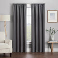 ECLIPSE Kendall Modern Blackout Thermal Rod Pocket Window Curtain by EclipseCurtains