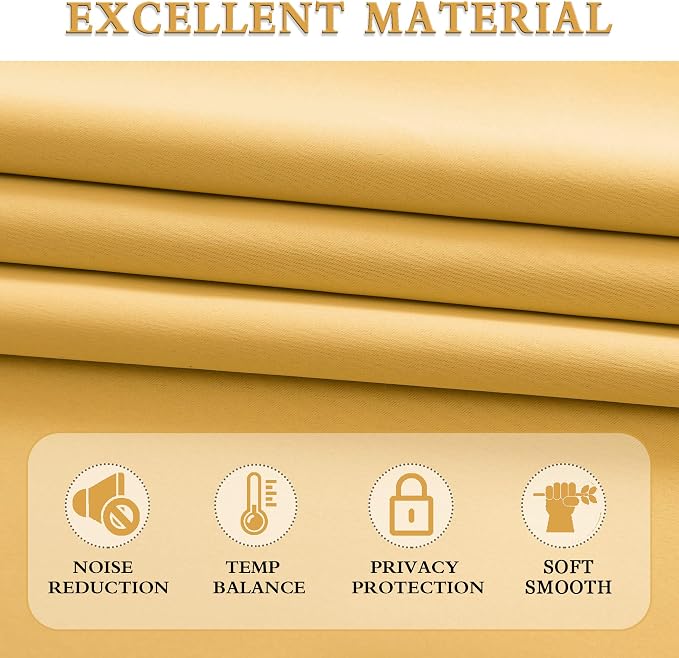 Mustard Yellow Curtains for Bedroom - Image 5