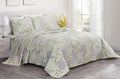 Chezmoi Collection Daisy 3-Piece Printed Patchwork Quilt Set by ChezmoiCollection