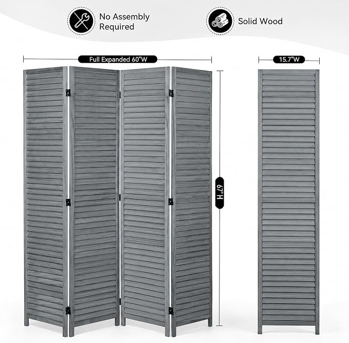 Wood Room Divider - Image 3