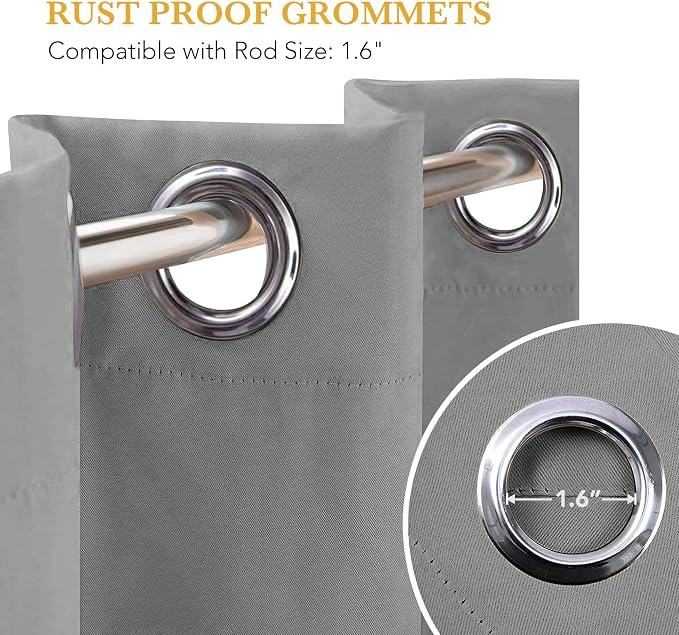 RYB HOME Blackout Thermal Insulated Curtain - Image 7