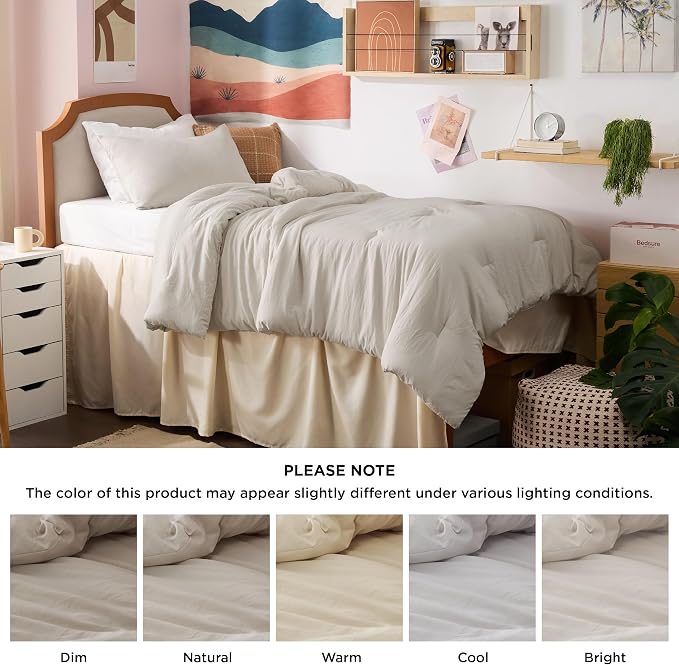 Bedsure Twin/Twin XL Comforter Set, 2 Pieces GentleSoft™ Bed Set, 1 Lightweight - Image 7