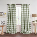 Grainger Rod Pocket Back Tab Window Curtain Panel, Sage Green by ElreneHomeFashions