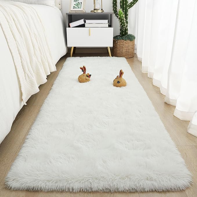 Soft Runner Rugs for Bedroom 2x6 ft by Tepook