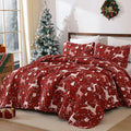 Dinjoy Christmas Quilt King Size by DINJOY