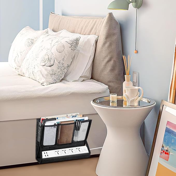 AKAYOK Bedside Caddy Hanging Bed Organizer Storage Bag Pocket - Image 7