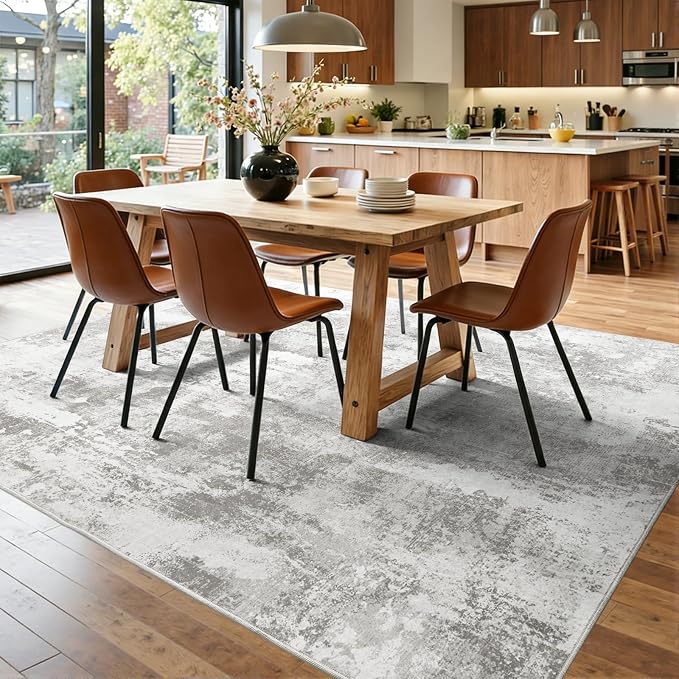 4x6 Ft Area Rugs for Living Room, Soft Non-Slip Washable Rugs Modern Abstract - Image 9