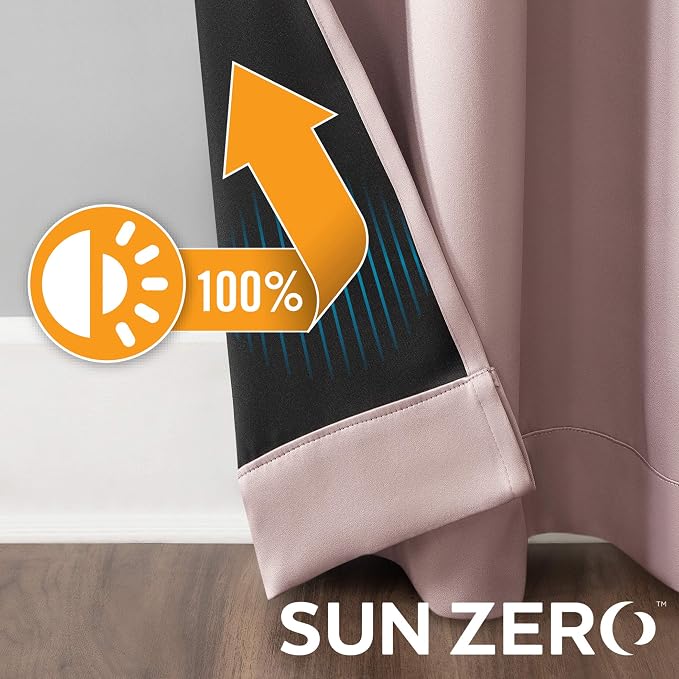 Sun Zero Nordic 2-pack Theater Grade Extreme 100% Blackout Grommet Curtain - Image 5