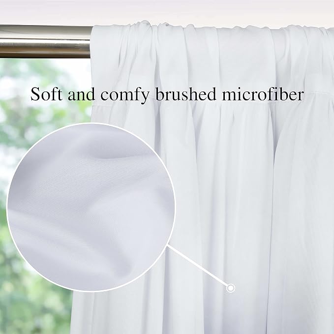 Thermal Insulated Window Curtains, Rustic Rod Pocket Drapes - Image 2