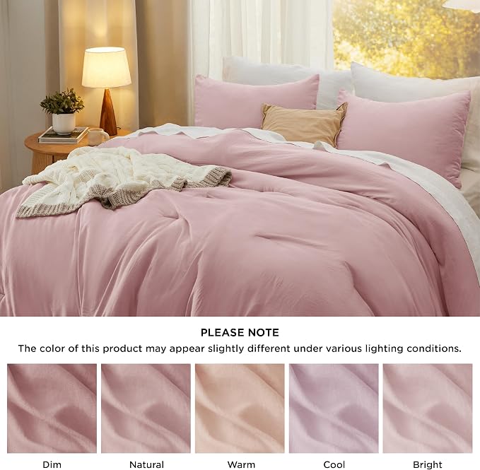 Bedsure Queen Comforter Set, 3 Pieces GentleSoft™ Bed Set, 1 Lightweight - Image 7