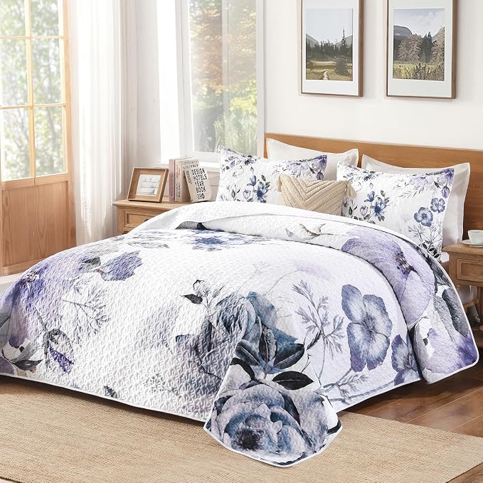 Quilt King Size, Reversible Polyester Coverlet Set - Image 2