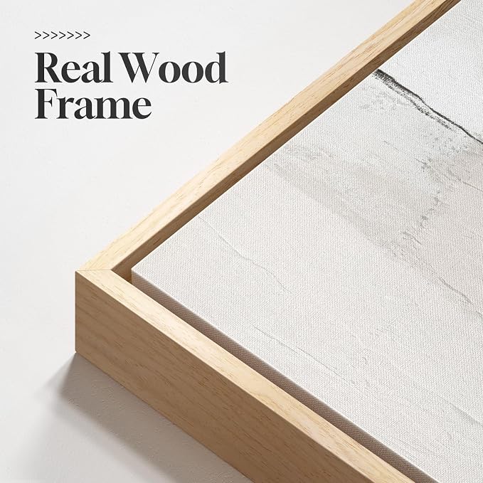 Large Framed Neutral Abstract Wall Art - Image 6