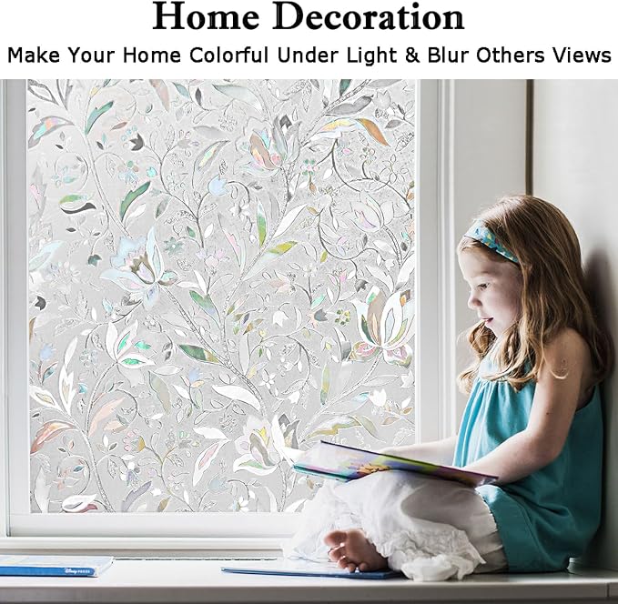 Kromapolis Privacy Window Film, Stained Glass Decorative, 35.4″ x 314.9″ | - Image 4