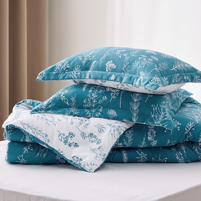 Bedsure Teal Blue Queen Comforter Set - Image 6