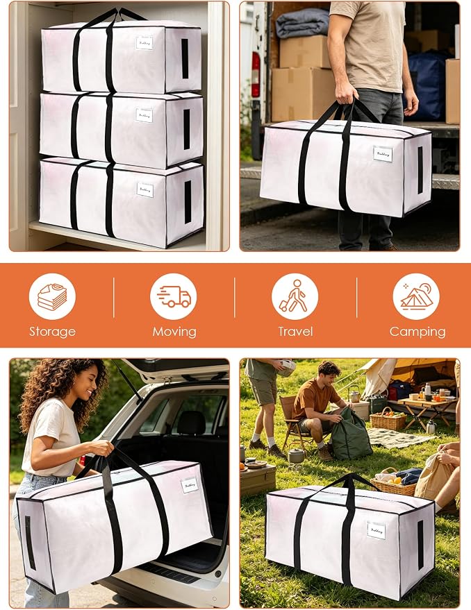SWEET DOLPHIN 8 Pack 200LB Heavy-Duty Moving Bags - Image 6