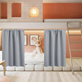 RYB HOME Half Curtain Tiers 36 inch Length, Rod Pocket | Short Blackout Curtains by RYBHOME