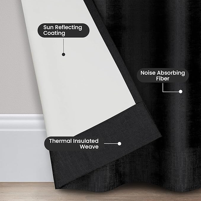 Eclipse Kendall Blackout Rod Pocket Curtain - Image 5