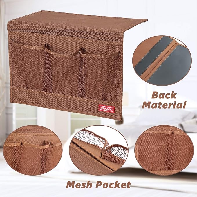 HAKACC Bedside Storage Organizer, Remote Control Holder, Bed Pockets | Bedside - Image 7