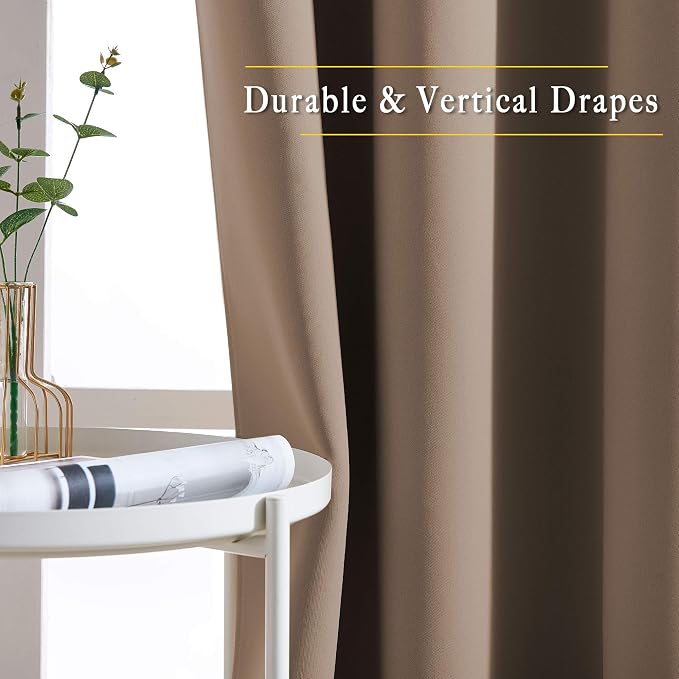 NICETOWN Blackout Window Curtains 63 inch Length - Image 5