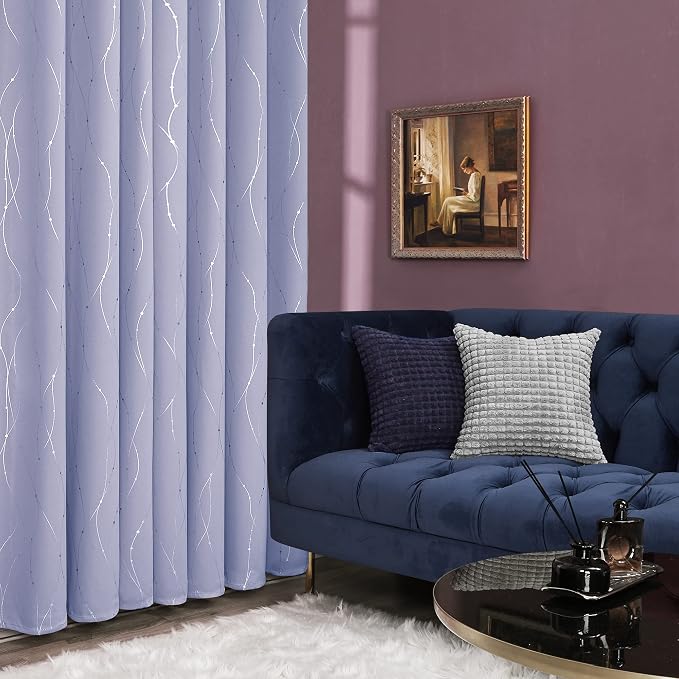Deconovo Living Room Curtains 45 Inches Long, Thermal Insulated, Room Darkening - Image 4