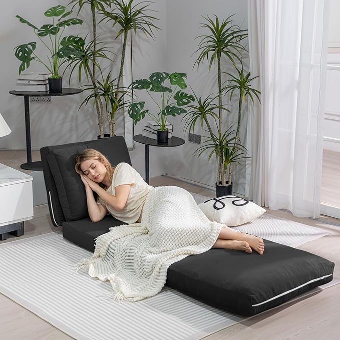 Cvortll 4-in-1 Folding Sofa Bed, Memory Foam Bean Bag Chair, Large Convertible - Image 5