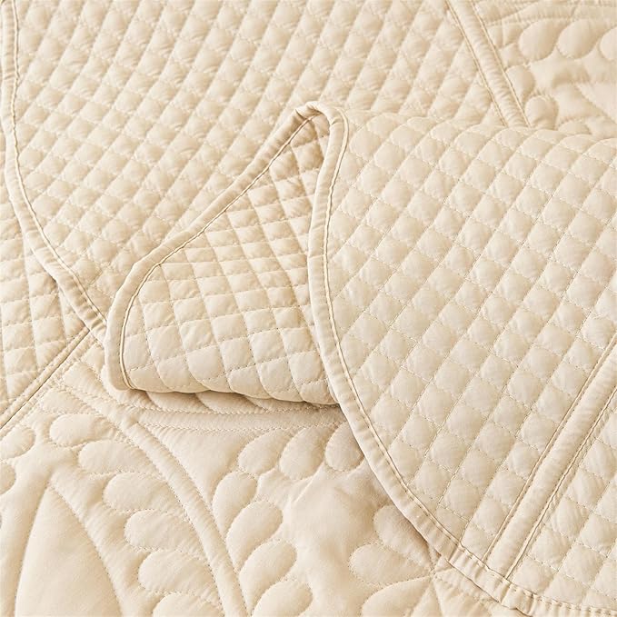 Cmfshape Oversize King Bedspread 120"x120", 3 Piece California King Quilt - Image 6