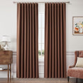 Joywell 100% Blackout Linen Curtains 84 Inch Long by Joywell