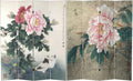 Red Lantern 6 ft. Tall Double Sided Doves and Peonies Canvas Room Divider 4 by RedLantern