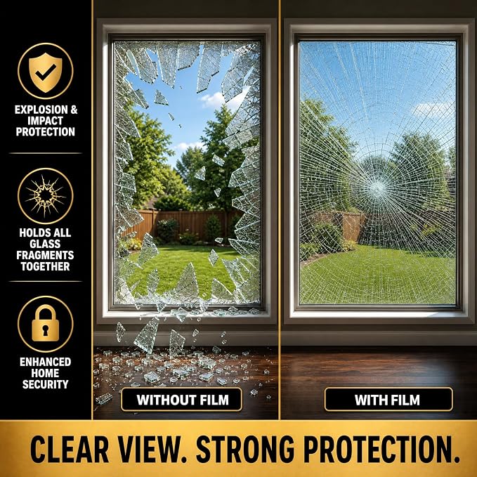 One Way Privacy Window Film Heat Control Mirror Tint 29.5Inx6.5Ft | Window Tint - Image 7
