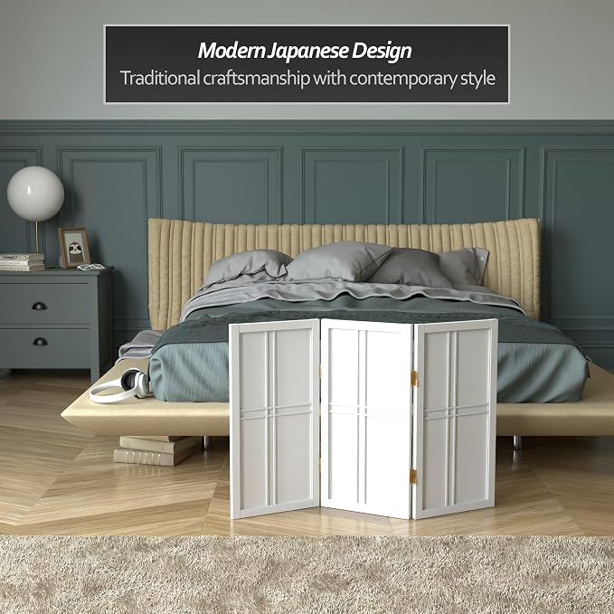 2 ft. Short Desktop Double Cross Shoji Screen - Image 3
