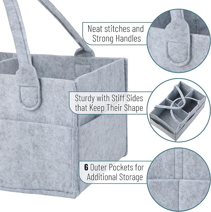 Mr. Pen- Baby Diaper Caddy Organizer, Large | Nursery Storage Bin and Car - Image 3