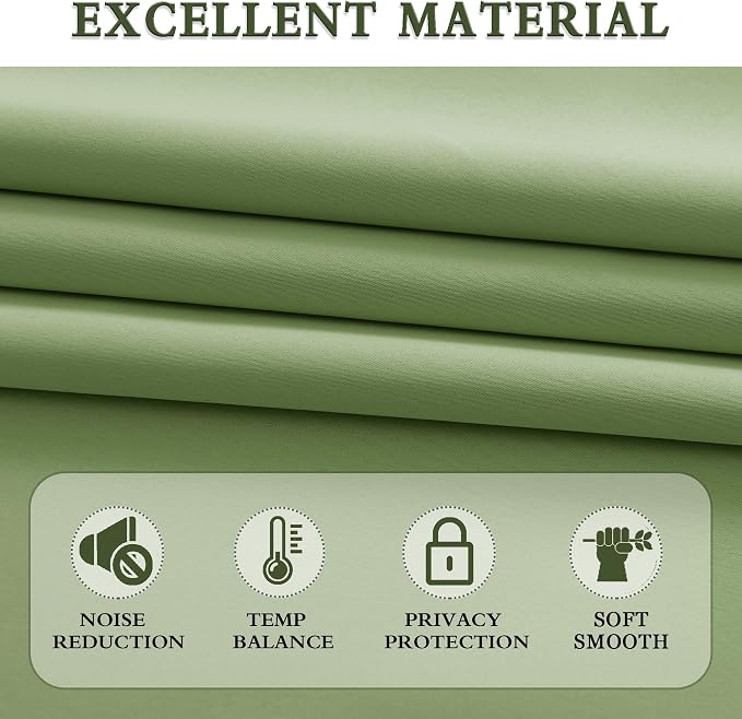 2 Panels 60 Inches Wide Blackout Curtain Panels - Image 3