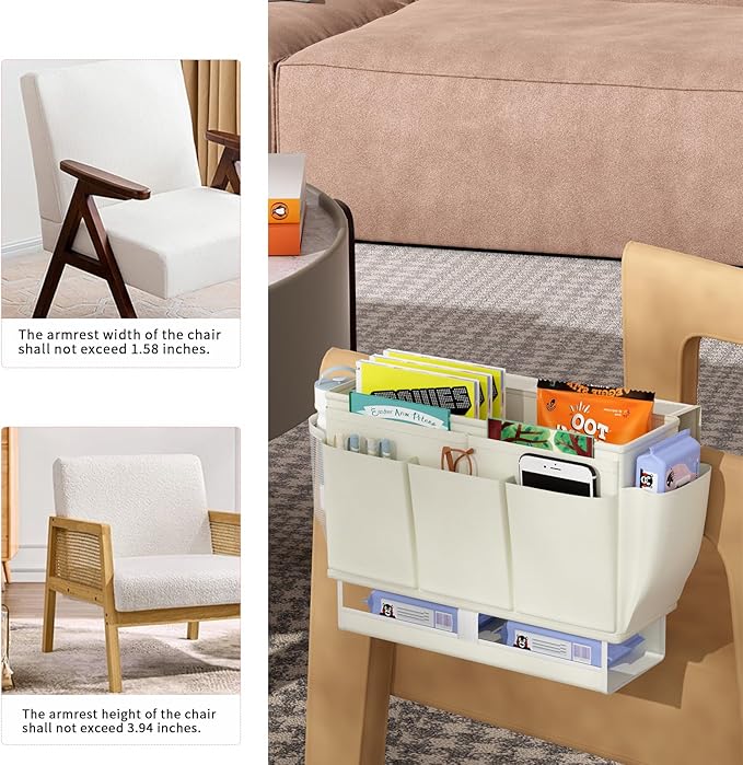 Bedside Caddy Organizer, Bed Caddy - Image 5